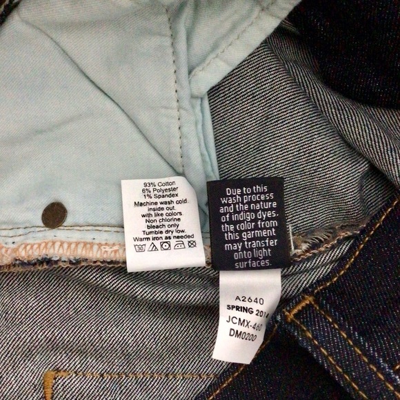 J. Crew Matchstick Skinny Straight Dark Wash Jeans - Size 25 Regul… - Picture 11 of 11